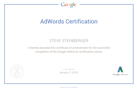 google adwords certified